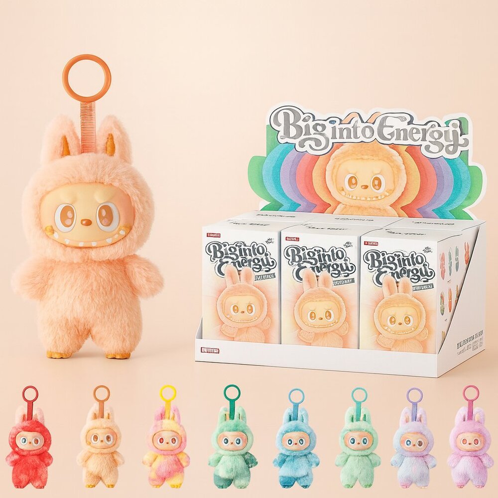 Labubu Big Into Energy Pop Mart Vinyl Art Toy Figure - Blind Box New Authentic